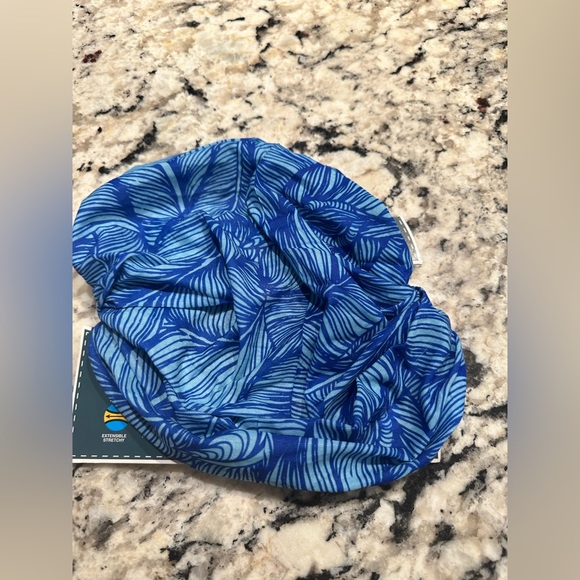 Blue Stretchy Hair Bandanna - Picture 2 of 4